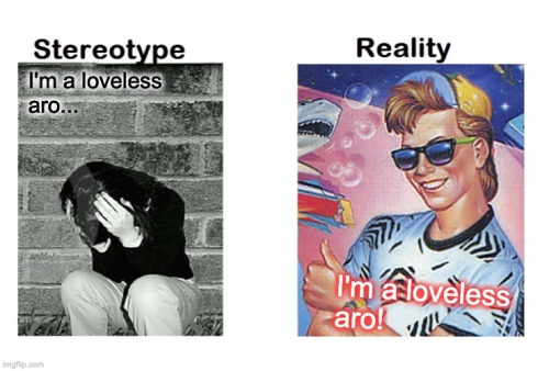 raavenb2619:[ID: The nihilism meme. On the left, an image labelled “Stereotype” shows a person holdi