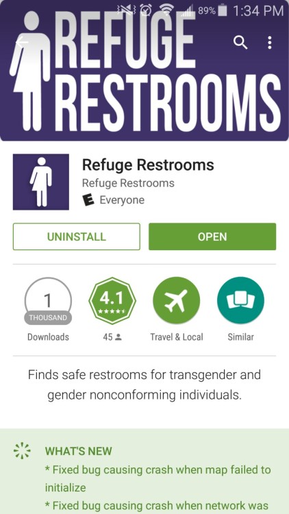 kit-ravioli:allfreakshere:I’d like to tell you all about the app REFUGE RESTROOMS :) This app is for