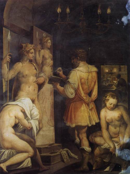 renaissance-art:Giorgio Vasari c. 1563The Studio of the PainterCasa Vasari 