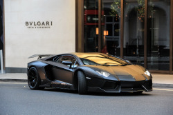 supercars-photography:   	Dark Tronventador por Benoit CHOW    	Via Flickr: 	Lamborghini Aventador LP700-4 Novitec Torado  