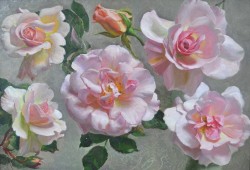 Art-And-Things-Of-Beauty:  John Bulloch Souter (1890-1971) - Studies Of Roses, Oil