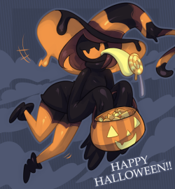 vongulli:    Have a Terro-fying Halloween, everyone!! Had to get one last Terro drawing before october ends! 🍭 