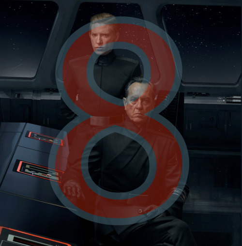 Just 8 days to go!!!!!!!!General Hux is quite the sniveling, loathsome villain, but is played so fan