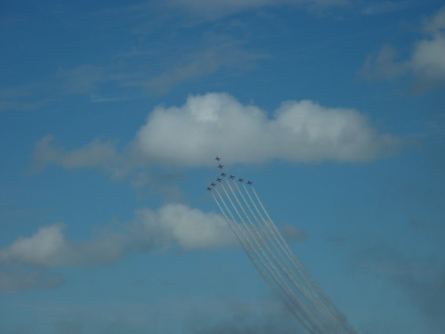 The Red Arrows were spectacular at the Swansea Air Show this afternoon