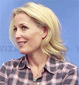 iheartcate:  Gillian Anderson being cute in flannel  