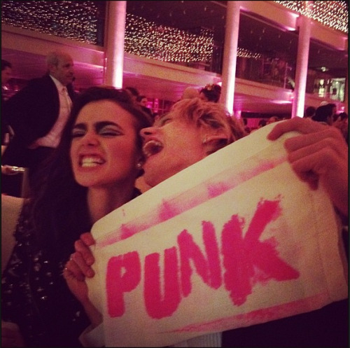 cassandraclare:Lily and Jamie at the Met Ball Gala. Too cute. Reblogging since I know a lot of you w