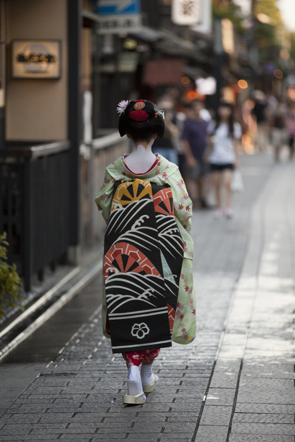 okiya:  Maiko Koyoshi 小芳, Gion Kobu memento of summer #3 (by Onihide) 
