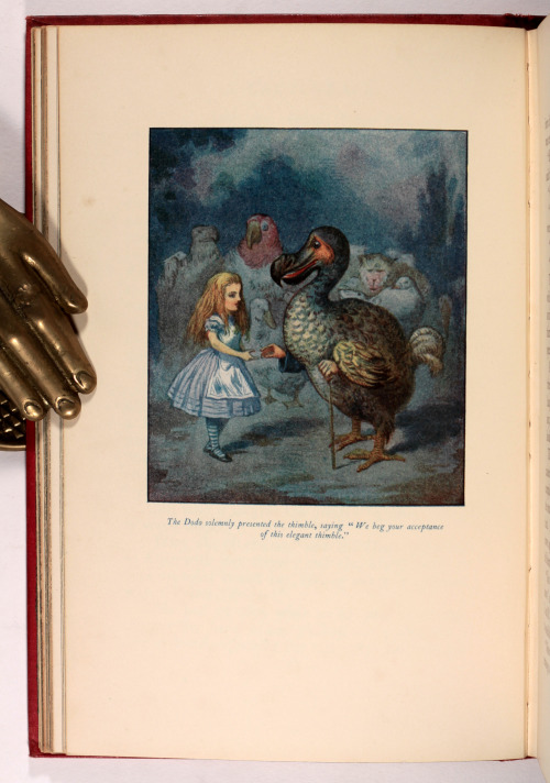 michaelmoonsbookshop:  Superb Illustrated Edition of Alice’s Adventures in Wonderland and Through the looking glass and what Alice found there This edition published in 1911 is the first time John Tenniel’s legendary illustrations were printed in