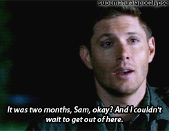 supernaturalapocalypse:  &ldquo;I mean, here I was thinking this was the worst