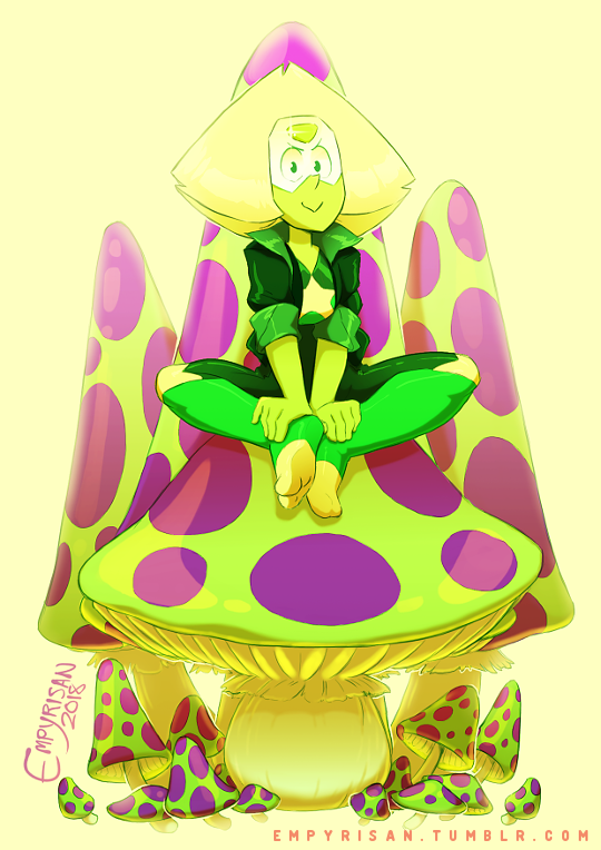 empyrisan:  Mushdots and PerishroomsGreen triangle master of the glowy shrooms!A