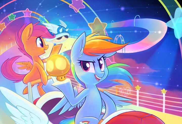 mylittlefanart:Rainbow Road: Double Dash http://dlvr.it/MZhYgl - Please like and