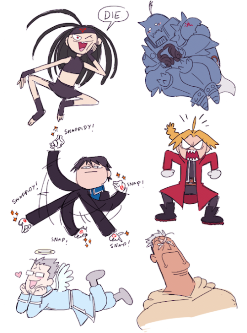 losassen: Finished my goofy FMA sticker sheets 