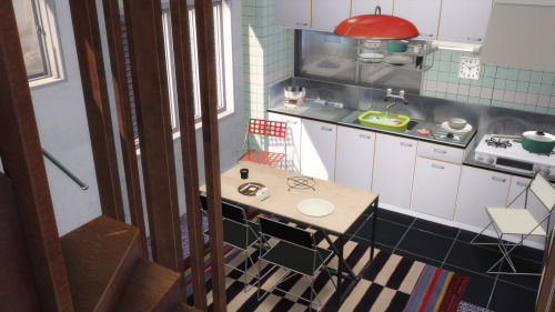 KEM KitchenHappy halloween! I made a new kitchen set, inspired by Japanese kitchen designs. I will a