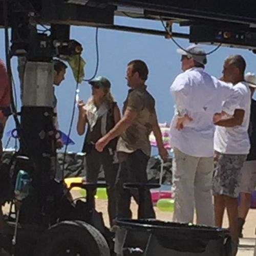 March 30: Scott and Alex on the set of Hawaii Five-0.{c}{c}{c}{c}{c}{c}