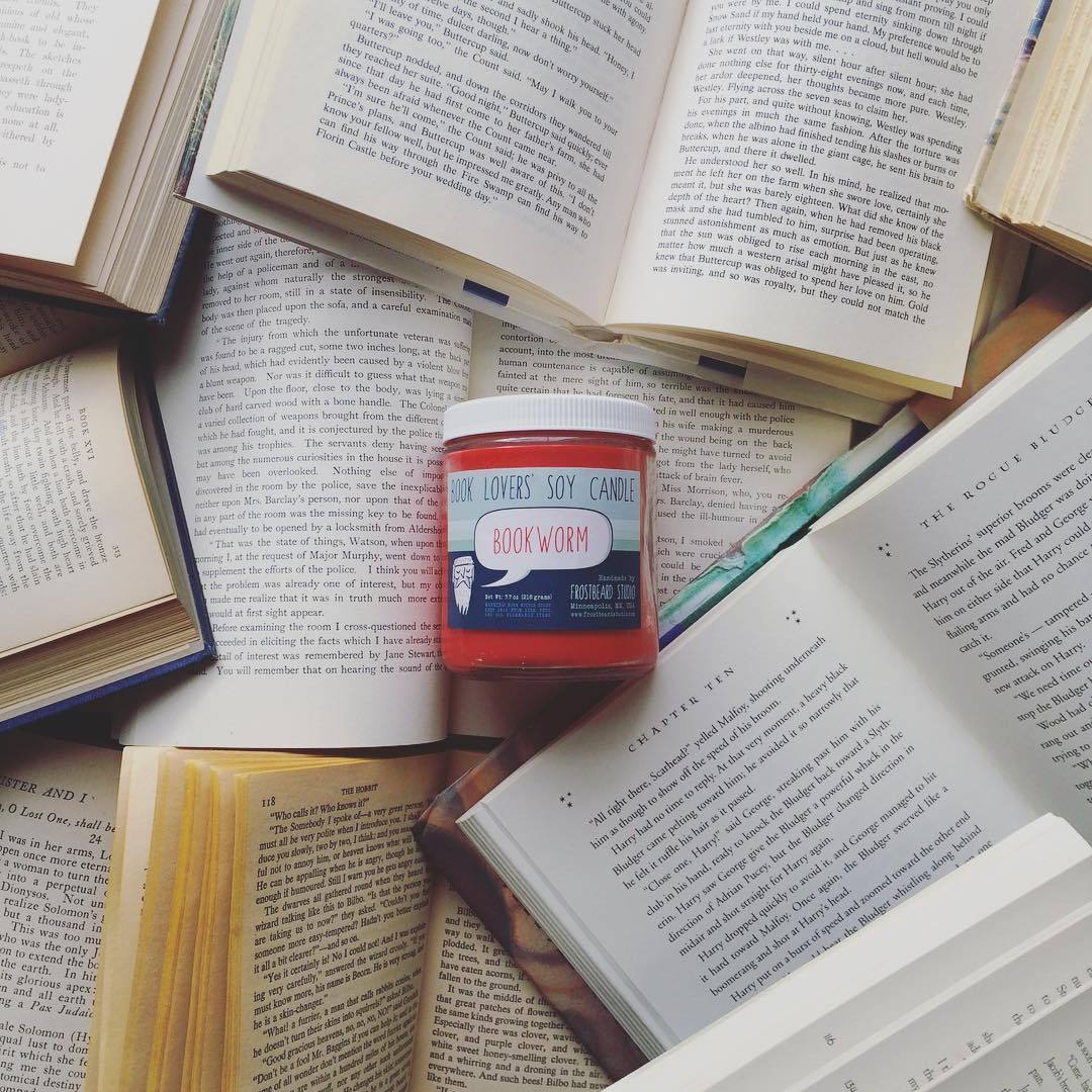 wordsnquotes:  culturenlifestyle:  Bookworm Inspired Scented Candles Smell Like the