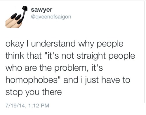teacupnosaucer: neptunain: heteronormativity for dummies or, “why homophobes aren’t the 
