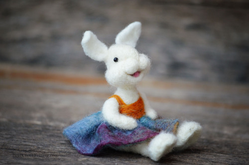 Bear Creek Bunnies needle felted by Teresa Perleberg