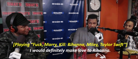wake-up-finn:  Favorite John Boyega Moments -  John + Stanning for Black Women &lt;3