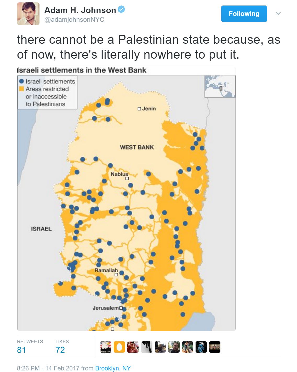 berniesrevolution: Netanyahu’s occupation campaign has completely destroyed the