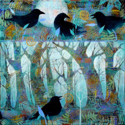 pagewoman: Birds in Forest by Sue Davis    