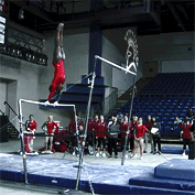 shutupmckaylasvaulting:Ebee getting shit done with her first NCAA bars routine. Just a 9.925 nbd…