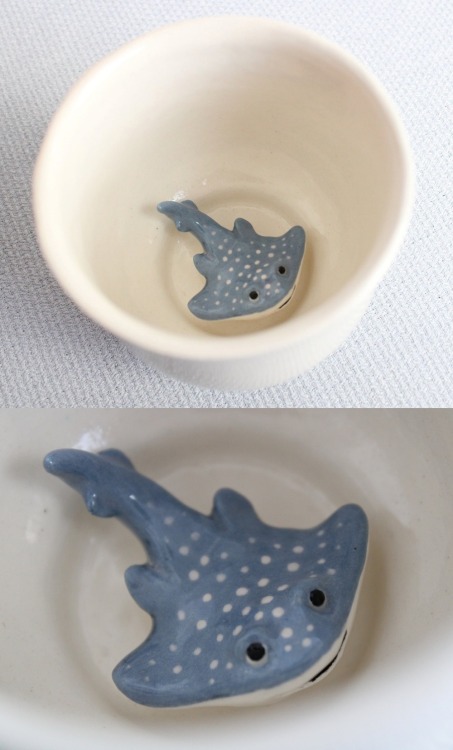 the-fox-jawed-cryptid: sosuperawesome:Hidden Surprise MugsMarie Claude Roch on Etsy Omfg