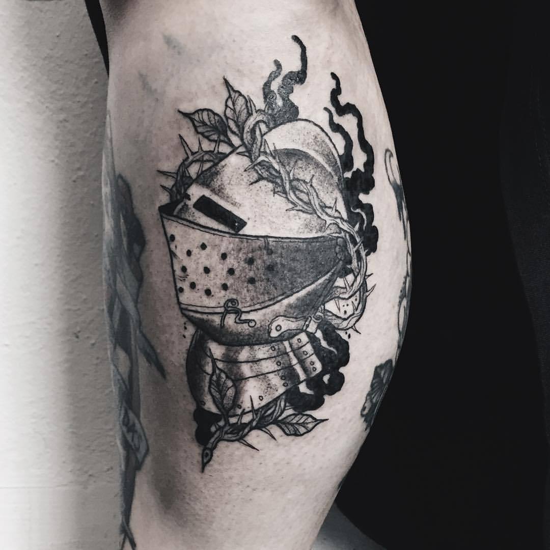 Knight Helmet  Knight tattoo Tattoos Medieval tattoo