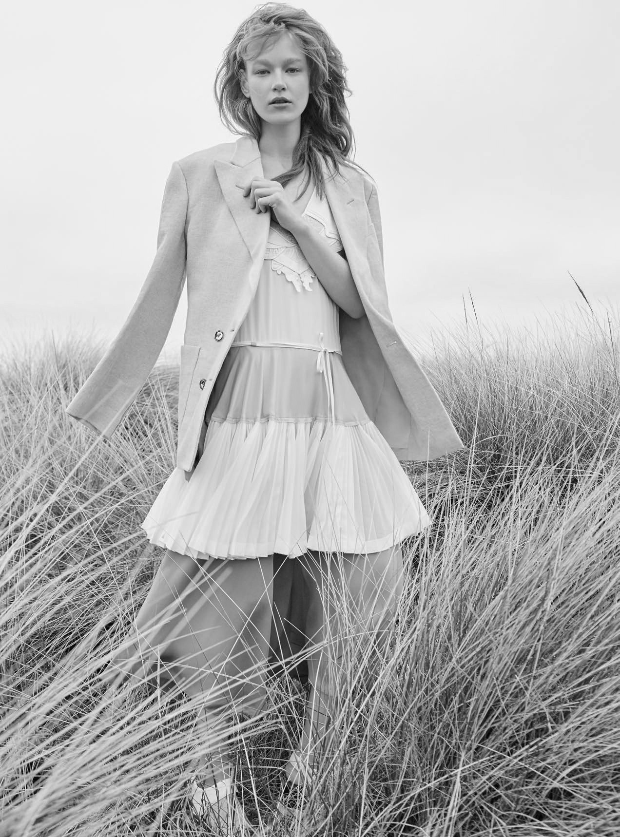 vogue-at-heart:  Hollie-May Saker in “Beside The Silver Sea” for Harper’s