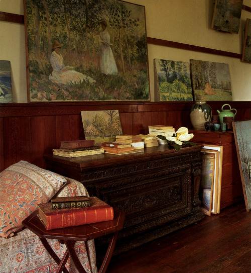 The Studio Drawing Room At Claude Monet’s Home At Giverny.