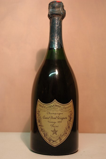 Dom Perignon Rose vintage 1959,One bottle sold at a New York fine wines auction for $84,700.