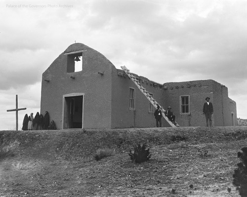 Church, Tesuque, New MexicoDate: 1900?Negative Number: 077033