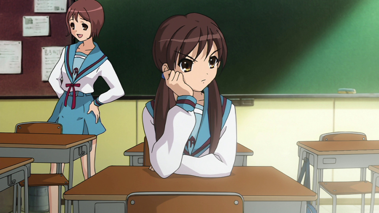 haruhisuzumiyafanpage:  The Melancholy of Haruhi Suzumiuya Episode 01 