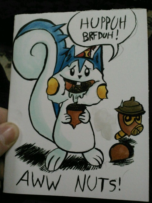 davidmakesart:A birthday card for my friend Brenda :3