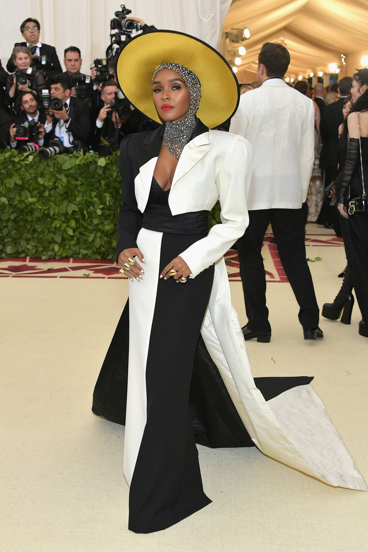 celebsofcolor:Janelle Monae attends the Heavenly Bodies: Fashion &amp; The Catholic