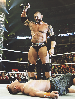 John and Batista! These two could make on hot muscle filled sex tape! =P