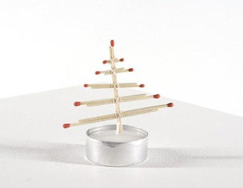 DIY Matchstick Christmas Tree by Melanie Szymkiewiez titled &ldquo;Ashes to Ashes&rdquo;. Another ph