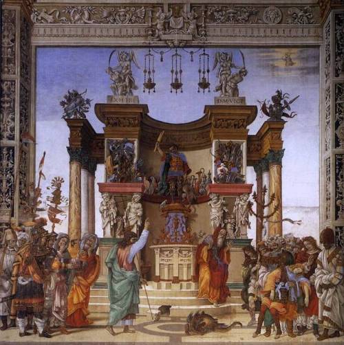 coriesu: St. Philip Driving the Dragon from the Temple of HieropolisFilippino Lippi—1487-1502