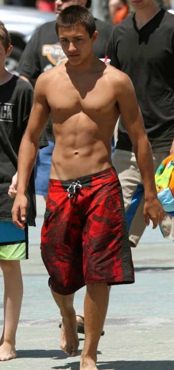 Barefoot in boardshorts&hellip;