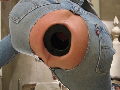 1sounder:  xrayeyesblue:  humiliate-me-nl:  modification of my body was logical because of what I am - in this case she stretched my asshole by letting me wear an anal ring for quite some time - just to make sure I would cope this monster strapon  xrayeye