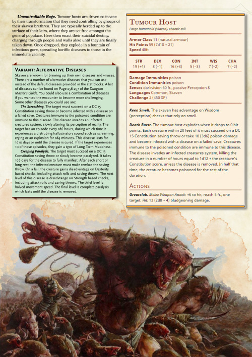 dnd-5e-homebrew:Skaven Monsters by JoshTheGent