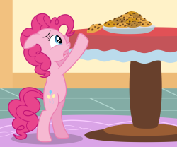 vixyhoovesmod:  askskyenote:  dragonbait-ep:  Pinkie Pie wants a cookie by *Pikamander2  *sets plate of cookies on the floor* You can has all the cookies you want.  Adorable pink baby  D'awww! ;w; &lt;333