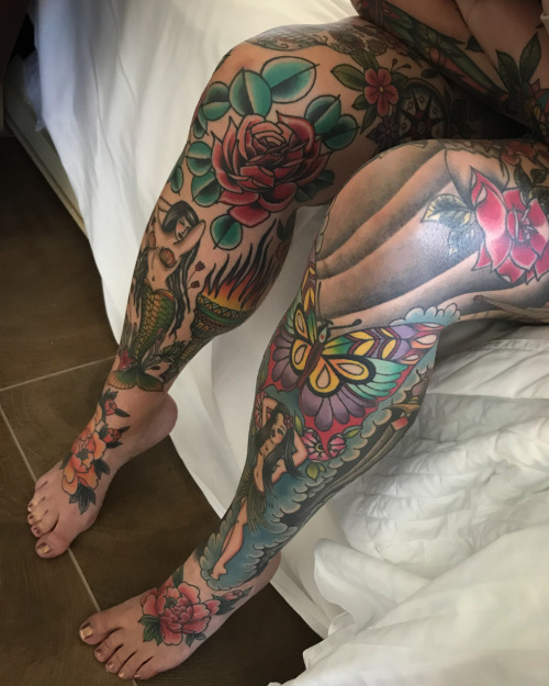 Tattooed Legs and Feet 