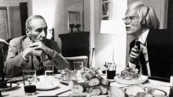 moredarkthanshark:  William S. Burroughs and Andy Warhol, Chelsea Hotel, New York, 1980