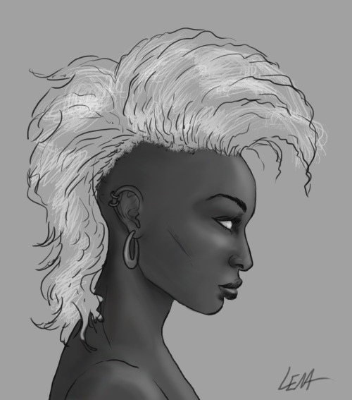 portraitoftheoddity: Storm - Ororo Munroe Charity Art Blitz Commission Sketch for @thatlastdanceofch