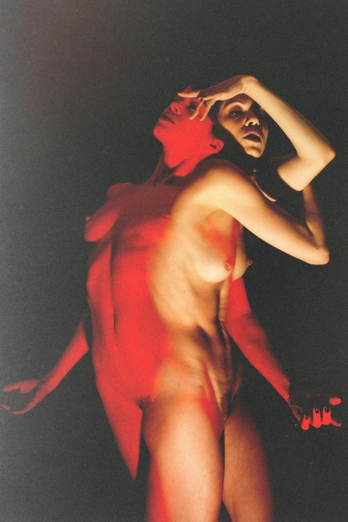 modelmika:  The real reason I love double exposures is because I like to play with myself. #mustbe  Photo: Grant Beecher