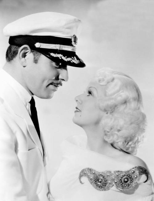 Clark Gable and Jean Harlow in a publicity still for China Seas, ca. 1935.