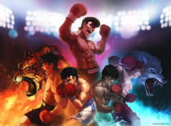 mezio: Hajime no Ippo put all my character art together. You can see the individual characters on my tumblr 