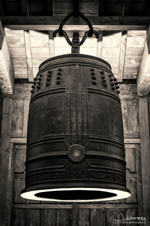 Bell in ShuriCastle, Shuri-jo, Okinawa, Japan.  Photography by J. Watters of Rogue Images