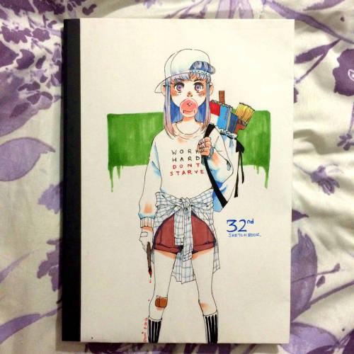 rochichan:  Started my 32nd sketchbook!!