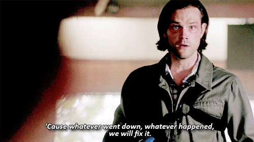 anastiel:   You don’t have to do this. Look, we know how to cure demons!   #why